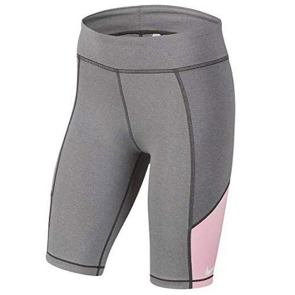Nike Girls Trophy Training 9" Shorts S Gray/Pink Large CJ7562-091