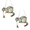 2 PCS, variant on 3 PCS Puking Cat Funny Hanging Ornament,Vomit Stained Glass Suncatcher,Handmade Window Art,Unique Cat-Themed Souvenirs,Hornamentsanging Colorful Catcher Outdoor Decoration for Courtyard Garden