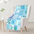 thumbnail image 2 of Sea Turtle Blanket for Women & Girls - 40x50 Inches Crib Size - Soft Fuzzy Plush Throws Gifts - Blue Cute Ocean Blanket for Couch & Sofa, 2 of 6