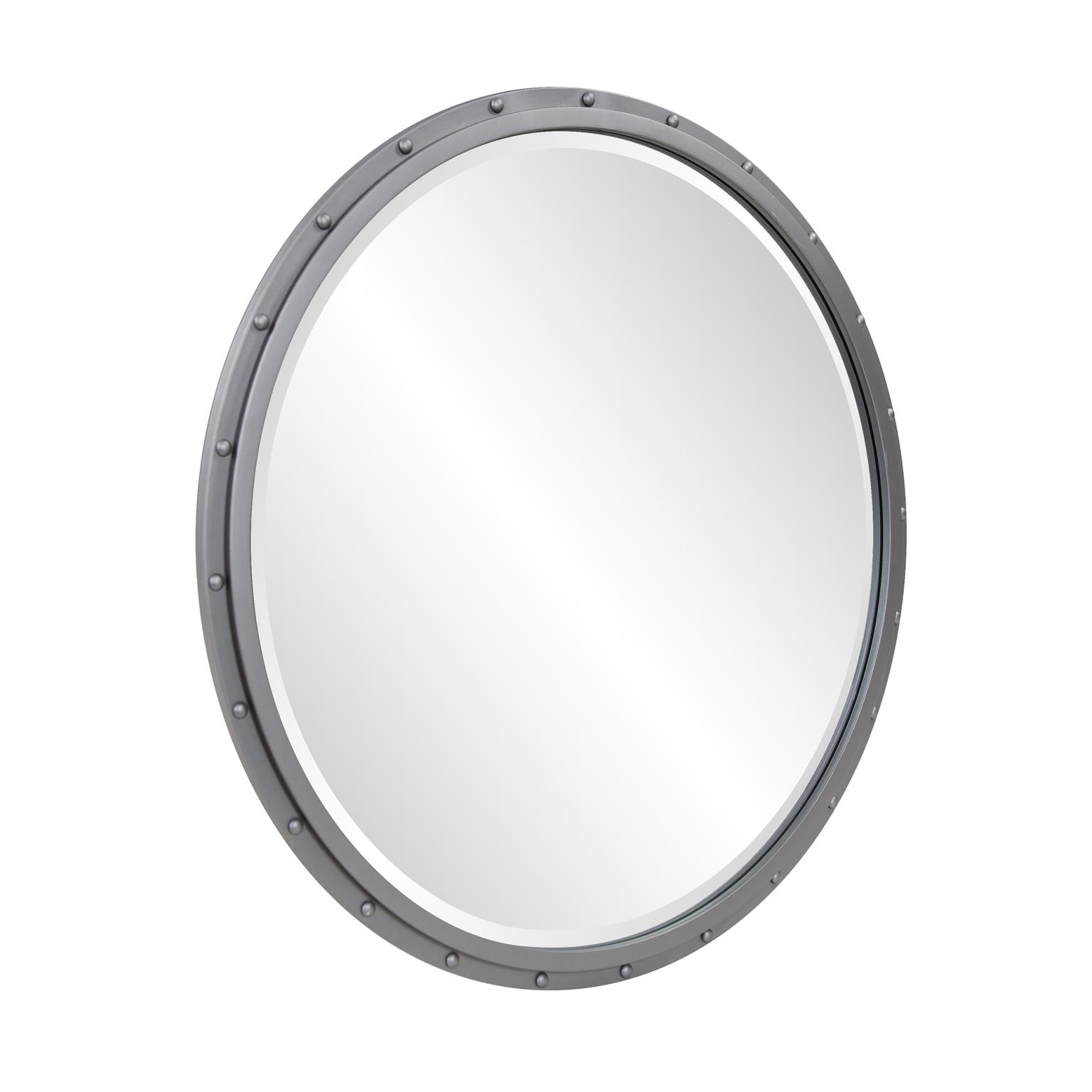 Tyler Dillon Metal Framed Industrial Mirror with Rivet Details