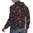 thumbnail image 6 of Kdxio Colorful Pumpkin Faces Print Mens Casual Hooded Collar Drawstring Hoodies Pullover Sweatshirts Casual Long Sleeve Shirts-3X-Large, 6 of 7