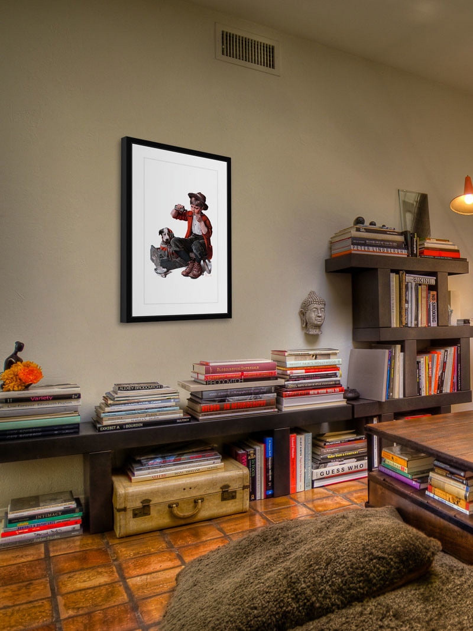 Marmont Hill "Sick Puppy" by Norman Rockwell Framed Art Print