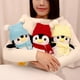 thumbnail image 4 of 1pc 25/35cm lindo pingüino con sombrero bufanda muñeco de peluche suave Animal relleno juguetes de dibujos animados almohada para niños regalo de Navidad Decoración, 4 of 5