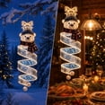 thumbnail image 6 of Hometravel Christmas Spiral Hanging LED Light Decor, Pre-lit Holiday Hanging Ornament, Assorted Designs with Bear/Bow Bell/Star Tree, Lighted Decoration for Porch, Doorway & Outdoor Christmas Decor, 6 of 7