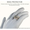 thumbnail image 2 of Rinfit Wedding Ring Protector for Working Out - Silicone Rubber Ring Cover Protector – Set of two: 4mm and 9mm, 2 of 9