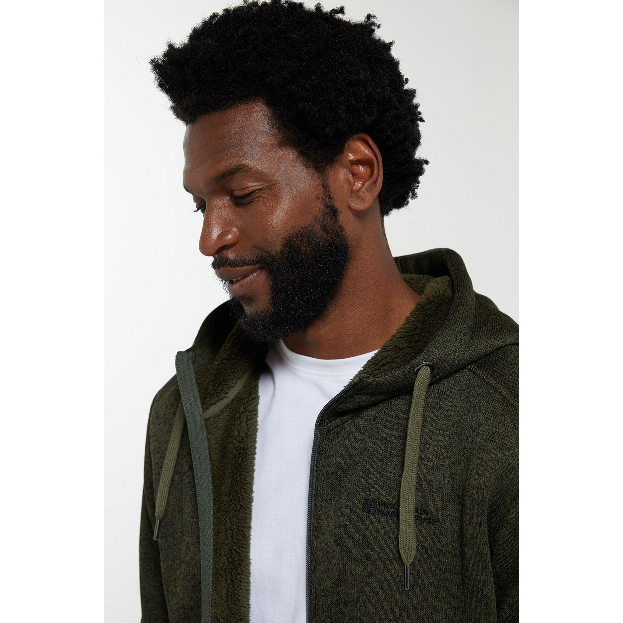 Mountain Warehouse Nevis Men s Fur Lined Hoodie Soft Fleece Warm Sweatshirt Walmart
