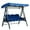 Blue - 20X28X3CM, variant on Dark Green Outdoor Swing Top Cover 3-Seat Swing Roof Replacement Waterproof Sunproof Oxford Canopy for Patio Garden 75x47x7/8 Inch - Only Swing Cover