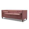 thumbnail image 2 of Jack Tufted Tuxedo Sofa Double Cushion, Ash Rose, 2 of 14