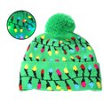 thumbnail image 3 of Qarigey 2021 Decoraciones de Año Nuevo LED Gorro de Navidad Suéter Gorro de Punto Navidad Sombreros Canalización navideña LED, 3 of 6