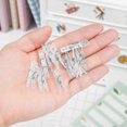 thumbnail image 2 of 100 Pcs Mini Clear Pegs 34mm Tiny Photo Clips Transparent Plastic Clothes Pegs For Hanging Photos Card Paper Arts & Crafts Picture Scrapbooking Weddin, 2 of 5