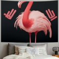 thumbnail image 2 of Orinice Funny Awkward Flamingo Fashion Tapestry Graphic Print Wall Hanging for Bedroom Art Home Decor Gifts  40x60inch, 2 of 6