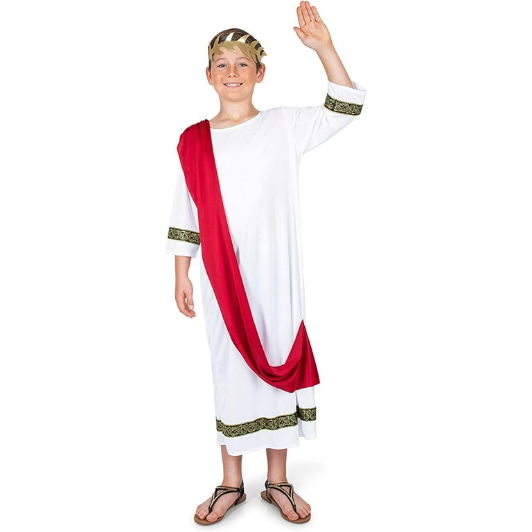 Karnival Costumes Roman Senator Toga Boy s Costume X Large 9 10 Walmart