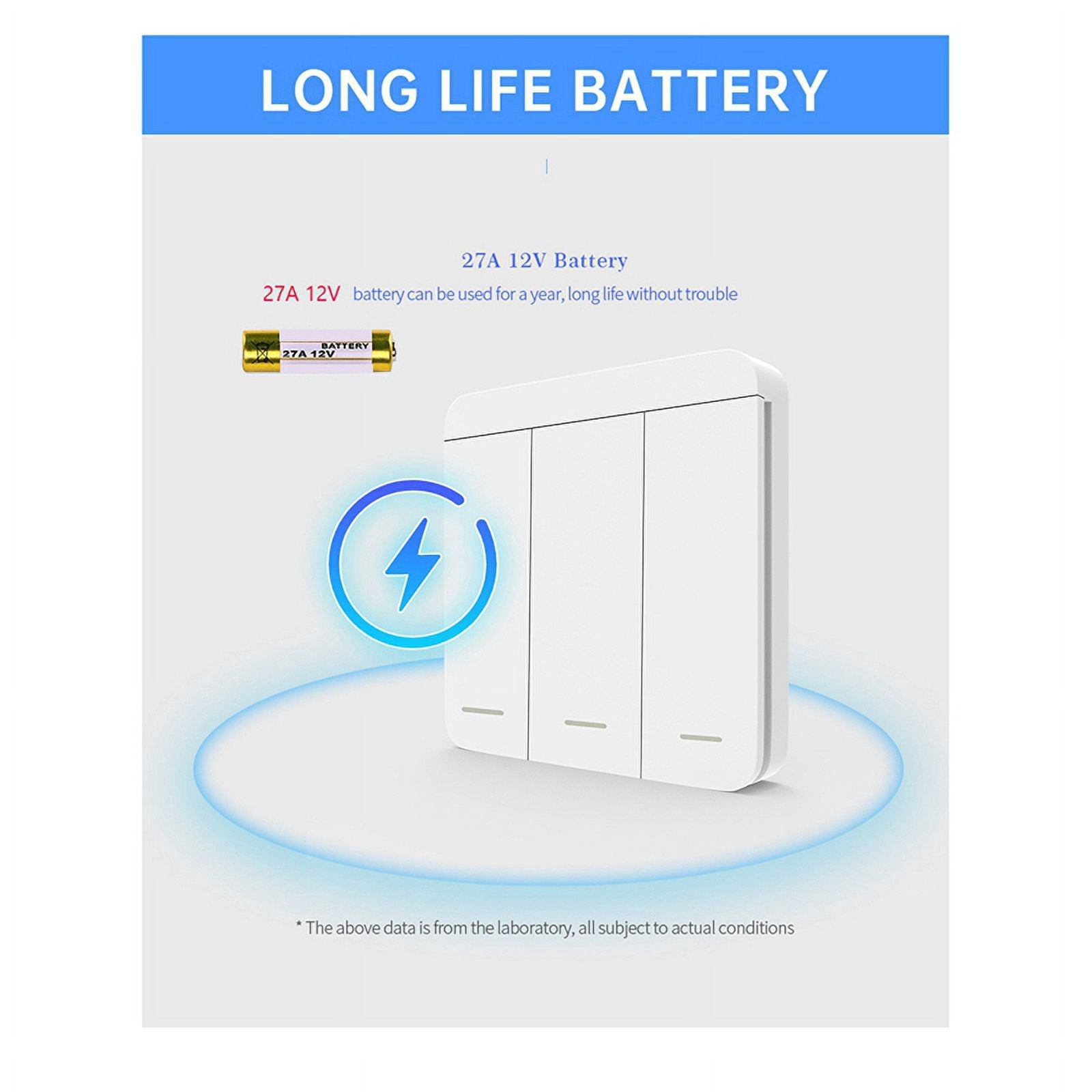 3PCS Wireless Light Wall Switch RF 433Mhz Relay Receiver with 2x 3Gang Panel Switch LED Remote Control for LED Lamp