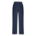 thumbnail image 6 of Nmnitkp Linen Pants Women Fashion 2026 Casual Lightweight Drawstring Elastic Waist Pants with Pockets Navy,2XL, 6 of 7