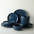 thumbnail image 5 of Earth & Clay Ion 24-Piece Dinnerware Set Stoneware, Blue, 5 of 7
