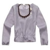 Girls' Striped Top with Necklace and Star Accent RH1085