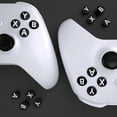thumbnail image 4 of eXtremeRate Replacement Custom ABXY Action Buttons , Three-Tone Black & Clear with White Classic Symbols A B X Y Keys for Xbox One S/X, Elite Series 2 & 1 Wireless Controller, 4 of 7