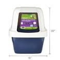 thumbnail image 6 of Vibrant Life Large Sifting Hooded Enclosed Cat Litter Box, Blue, 6 of 7