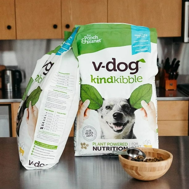 Vegan Kibble Dry Dog Food Plant Based Protein with Added Taurine for Sensitive Stomach and Skin Adult Dog Food ShopWise Round Bodega Aurrera en linea