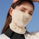 thumbnail image 5 of Máscara de protección solar de seda de hielo de verano, máscara de sombrilla montada en la oreja transpirable de tul para mujer, 5 of 5