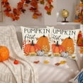 thumbnail image 2 of Fall Autumn Orange Pumpkin Patch Throw Pillow Covers 20x20 Inch Set of 2 Thanksgiving Maple Leaf Pumpkins Outdoor Decorative Pillows Cover Harvest Pillowcase for Bed Couch Sofa Decor, 2 of 6