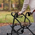 thumbnail image 4 of COEQINE Cow Print Rollator Walker Seat and Backrest Rollbar Covers Set Rollator Seat Cover with Back Easy to Install Rollator Seat Cushion Back Bar Cover Set for Men, 4 of 7