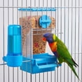 thumbnail image 4 of Bird Feeder Hanging Cage Food Container with Husk Separation and Mess Reducing Design for Small Birds, 4 of 6