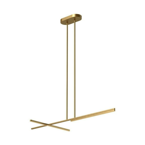 LP28748-BG-Kuzco Lighting-Shift - 36W LED Linear Pendant-1.25 Inches Tall and 0.63 Inches Wide-Brushed Gold Finish