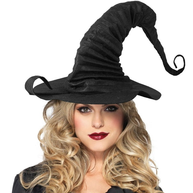 BUTORY Halloween Witch Hat Witch Hats Ruched Hat Women Girl Costume Accessory for Halloween