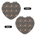 thumbnail image 2 of Goofa Animal Paw Pattern Pocket Mirror, Portable Makeup Mirror,Travel Makeup Mirror,Dual-Sided Compact Mirror,Gift Makeup Mirror-Heart Shape, 2 of 9