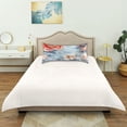 thumbnail image 6 of Haosy Satin Pillowcase for Hair and Skin Standard Cooling Silk Pillow Case with Envelope Closure Red White Flower Embroidery 20"x26", 6 of 9