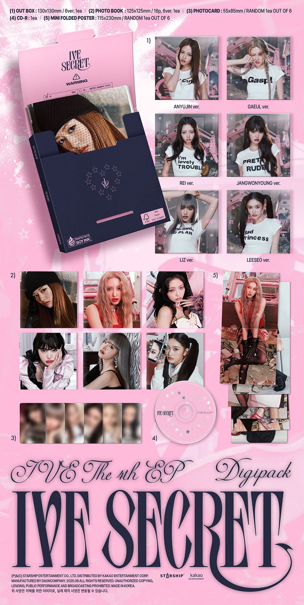 IVE - [IVE SECRET] 4th EP Album EVIL CUPID (Platform) Version