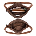 thumbnail image 7 of Montana West Hobo Bags for Women Ultra Soft Vegan Leather Ladies Crossbody Purse With Zipper, Dark Brown, 7 of 7