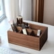 thumbnail image 5 of Caja de Almacenamiento Multifuncional de Nogal Negro, de Madera Maciza, para Sala de Estar, con Control Remoto, para Escritorio, Organizador de Cosméticos., 5 of 5