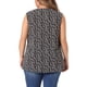 thumbnail image 4 of Blusa sin mangas de flores de talla grande Agnes Orinda para mujeres, cómoda y elegante, 4X, negra, 4 of 6