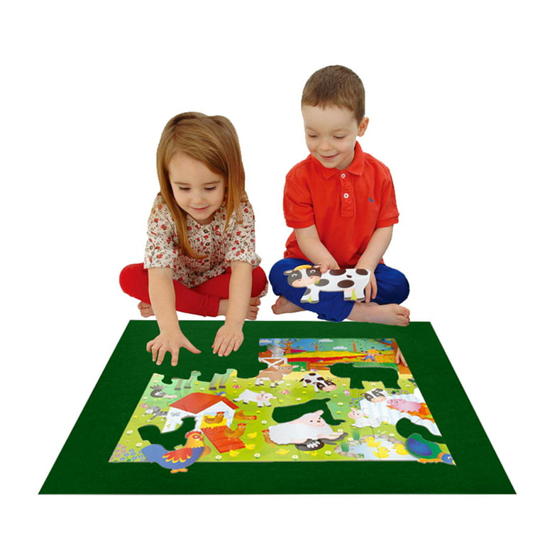 Puzzle Mat Roll up Jigsaw Puzzle Pad Puzzle Storage Felt Mat Puzzles Saver ( 35.6 x 24.1) - Fits up to 1000 Pieces 