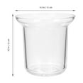 thumbnail image 5 of WHAMVOX  Cleaning Brush Glass Holder Toilet Hole Bathrooms Transparent, 5 of 8