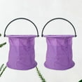thumbnail image 4 of 2 cubos plegables para lavar bolígrafos, para acuarelas, para herramientas de pintura (morado), 4 of 7