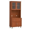 Hodedah Tall Free Standing Kitchen Cherry