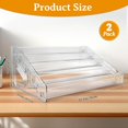 thumbnail image 2 of Jekyeroyme 2 Pack 5 Tier Acrylic Card Display Stand, 12" Trading Card Display Rack, Clear Card Stand for PSA Cards, Baseball Cards, Sports Cards, Football Cards, Business Cards and Stickers, 2 of 7