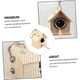 thumbnail image 5 of 1 piece wooden parrot nest birdhouse for breeding, protective shelter for budgies and other pet birds, cage accessory, 5 of 5