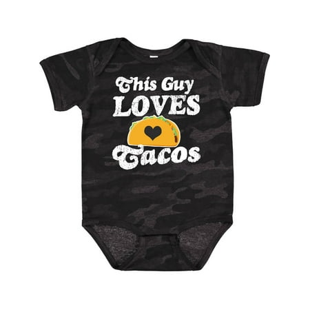

Inktastic This Guy Loves Tacos Boys Baby Bodysuit