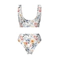 thumbnail image 5 of Daiia Lilies Flowers Women's Bikini Set Two Piece Swimsuit High Waisted Bikini Adjustable Straps Bikini Perfect for Beach, Pool, and Summer Vacation-X-Large, 5 of 9