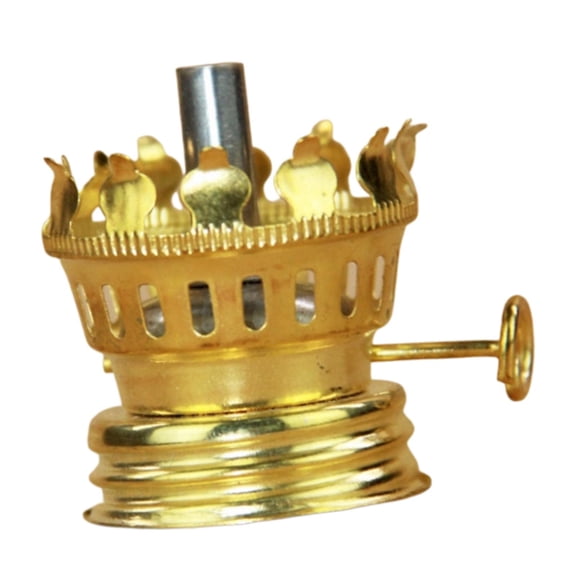 Quemador de reemplazo de lámpara de aceite, soporte de lámpara de aceite de uso interior ajustable, para lámpara de aceite de vidrio Luz de emergencia Linterna de aceite de vidrio Oro Sunnimix Quemador de lámpara de aceite