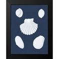 thumbnail image 2 of Vision Studio 12x14 Black Modern Framed Museum Art Print Titled - Coquillages Blancs III, 2 of 5