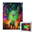 thumbnail image 1 of Rompecabezas de madera de Rick & Morty: adecuado para niños adultos, rompecabezas para niños y niñas, juguetes de juegos de entretenimiento con rompecabezas. Talla única, 1 of 8