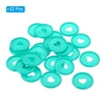 thumbnail image 3 of Unique Bargains Plastic Book Binding Discs Heart Binder Rings, Green, 22 Pack, 3 of 6