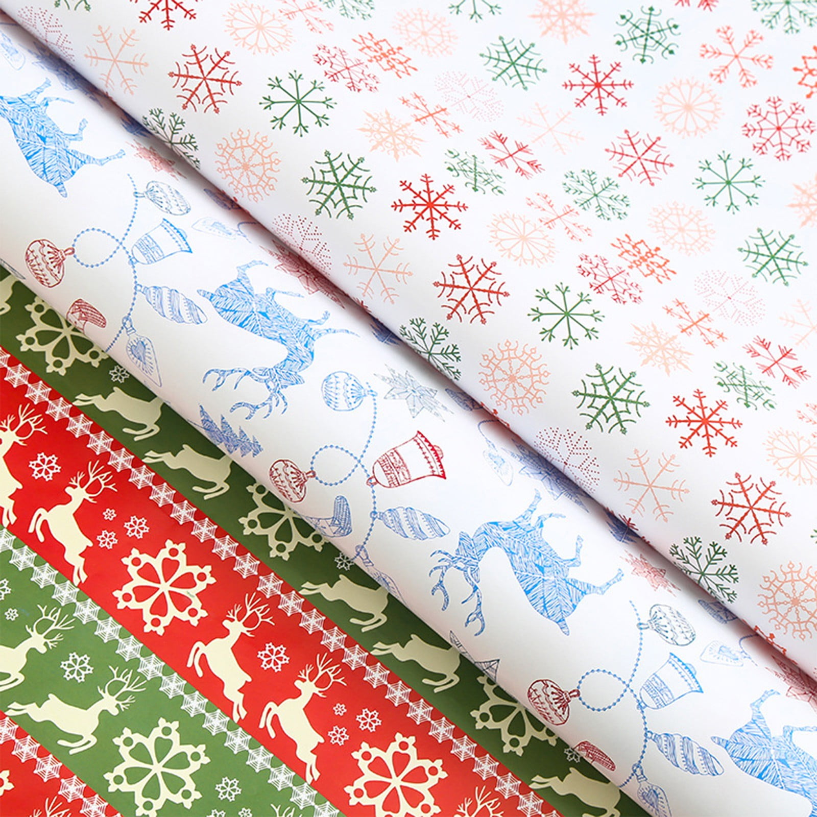 HSMQHJWE Birthday Wrapping Paper Boys 1PCS DIY Men's Women's Children's  Christmas Wrapping Paper Holiday Gifts Wrapping Truck Plaid Snowflake Green  Tree Christmas Design Snowflake Car Hippo Wrapping 