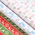 thumbnail image 5 of 1PC DIY Men's Women's Children's Christmas Wrapping Paper Holiday Gifts Wrapping Truck Plaid Snowflake Green Tree Christmas Design Snowflake Car Christmas Wrapping Paper, 5 of 7