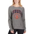 thumbnail image 3 of Women's Pressbox Heathered Gray Auburn Tigers Edith Vintage Knobi Pullover Sweatshirt, 3 of 4